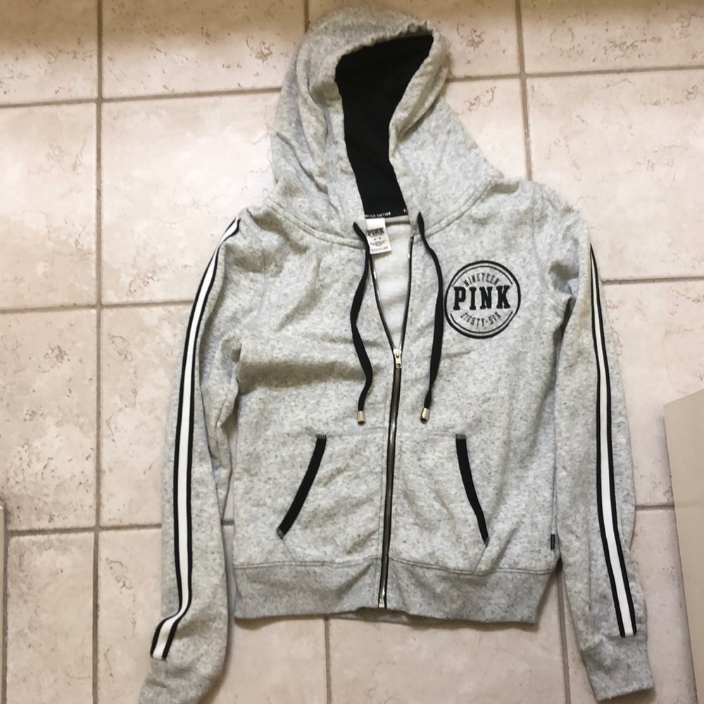 PINK limited edition gray and black jacket